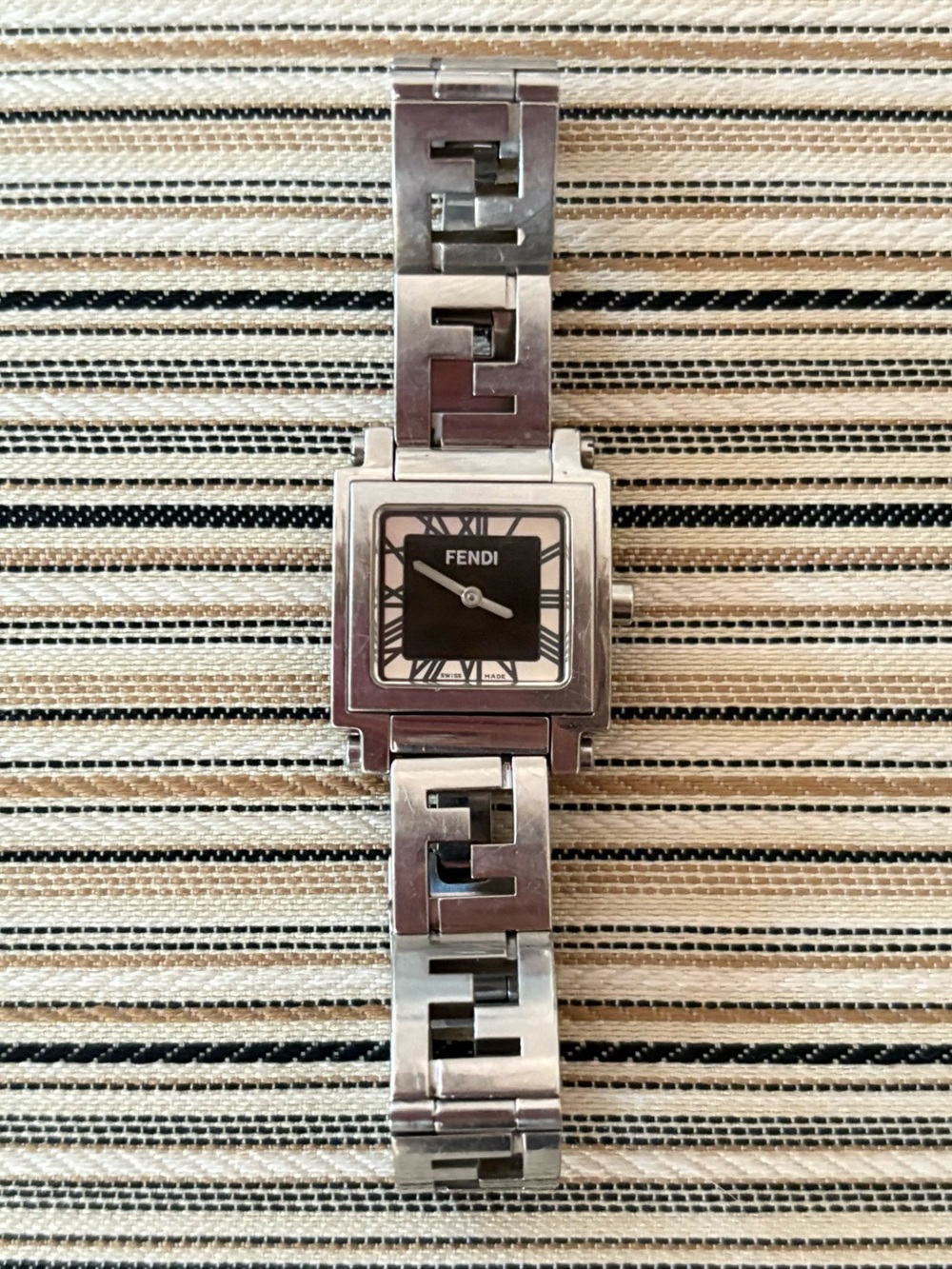 Fendi Women’s FF Stainless Steel Watch - Needs Battery